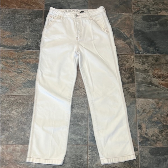 S.O.N.G. Denim - White Boyfriend Jeans